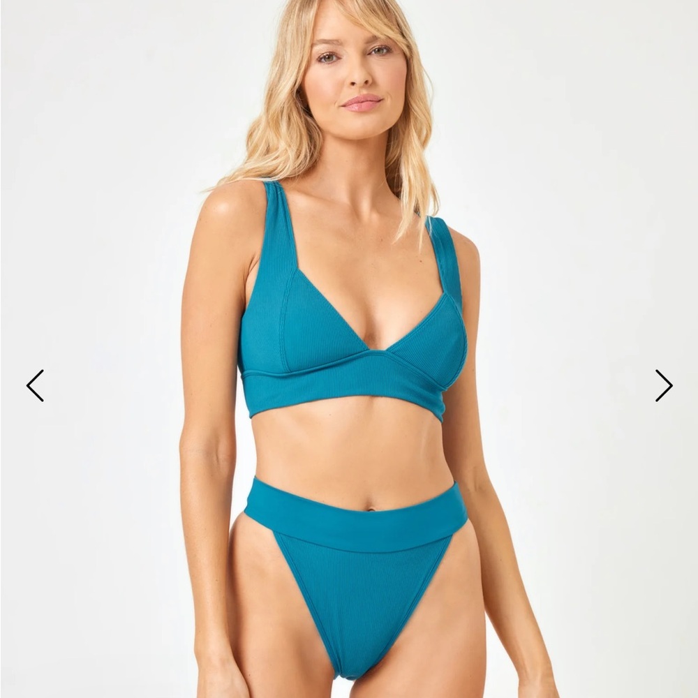L*Space Mediterranean Blue Lola Bitsy Bikini Bottom